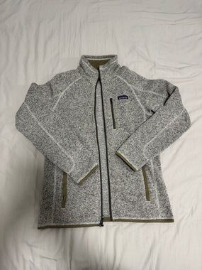 Patagonia Men’s Bleached Stone Full-Zip Fleece Jacket (Size Small)